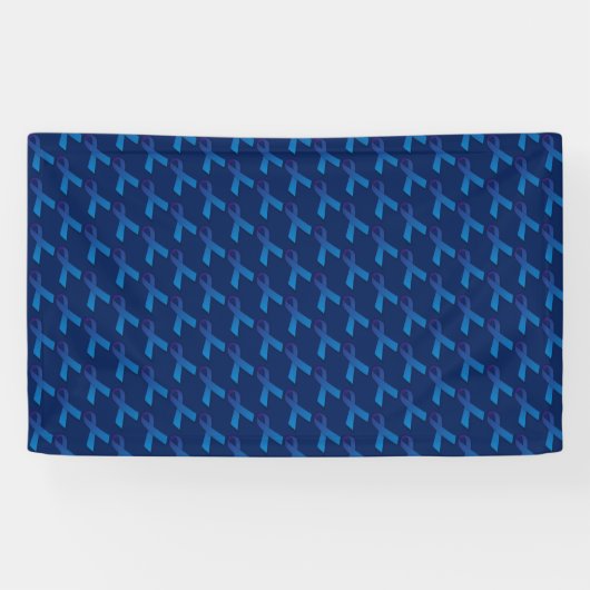 Blue Ribbon Tiled Patroon Spandoek (Horizontaal)