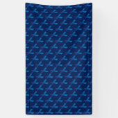 Blue Ribbon Tiled Patroon Spandoek (Verticaal)