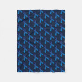 Blue Ribbon Tiled Pattern Crohn's disease awarenes Fleece Deken (Voorkant)
