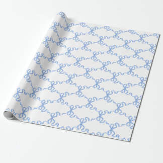 Blue Ribbon Trellis Cadeaupapier