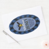 Blue Ribbon Wildflower Honey Ovale Sticker (Envelop)