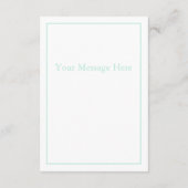 Blue Ribbons Greenery Elegant Hartelijk dank Bedankkaart (Achterkant)