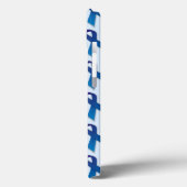 Blue Ribbons Patroon Case-Mate iPhone Case (Achterkant / Links)