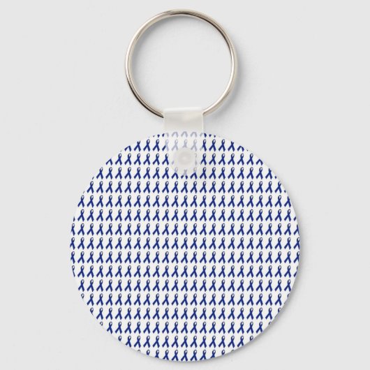 Blue Ribbons Patroon Sleutelhanger (Voorkant)