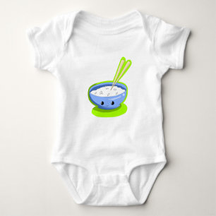 Blue Rice Bowl Romper