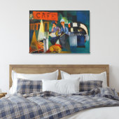 Blue Rider Cafe Expressionistische Kunst Reproduct Canvas Afdruk (Insitu (Slaapkamer))