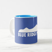 Blue Ridge alstublieft Tweekleurige Koffiemok (Voorkant links)