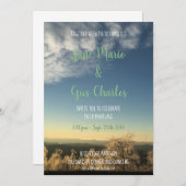 Blue Ridge bruiloft uitnodiging (Voorkant / Achterkant)