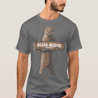 Blue Ridge Georgia GA Growling Bear Vacation Souve T-shirt