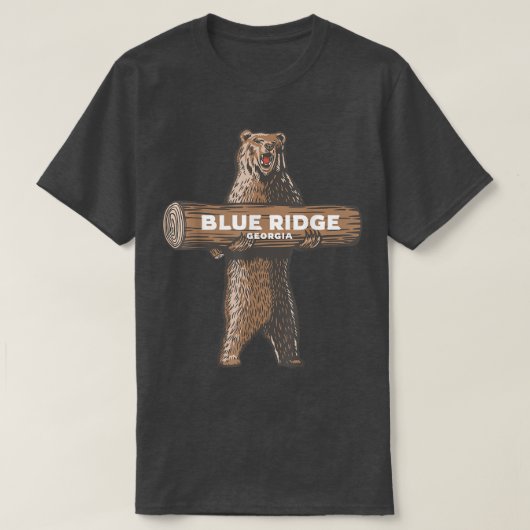 Blue Ridge Georgia GA Growling Beer Vacation Souve T-shirt (Design voorkant)
