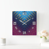 Blue Ridge Gold Vierkante Klok (Huis)