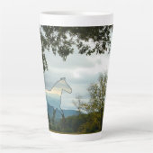 Blue Ridge Horse Cades Cove Latte Mok (Voorkant)