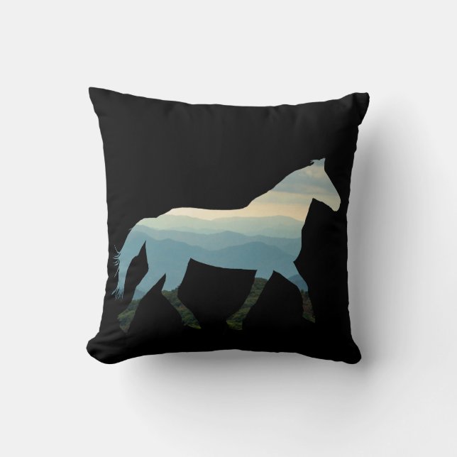 Blue Ridge Horse Kussen (Voorkant)