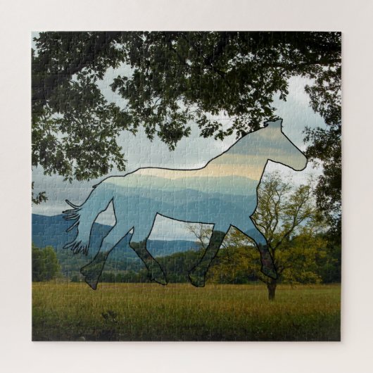 Blue Ridge Horse Legpuzzel (Verticaal)
