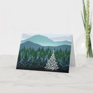 Blue Ridge kerstkaart Feestdagen Kaart