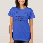 Blue Ridge Maine Coons Cat Face Custom Back T-Shir T-shirt (Voorkant)