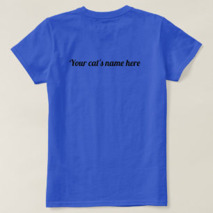 Blue Ridge Maine Coons Cat Face Custom Back T-shirt
