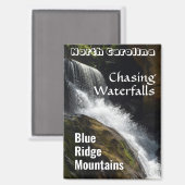 Blue Ridge Mountain Chasing Watervallen NC Magneet (Voorkant / Achterkant)
