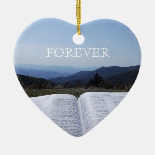 Blue Ridge Mountain Heart Ornament Robin Ayscue (Voorkant)