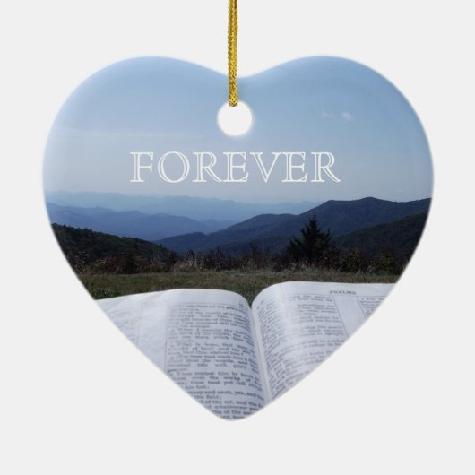 Blue Ridge Mountain Heart Ornament Robin Ayscue (Achterkant)