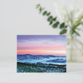 Blue Ridge Mountain Magic onder een Winterpel Briefkaart (Staand voorkant)