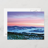 Blue Ridge Mountain Magic onder een Winterpel Briefkaart (Voorkant / Achterkant)