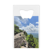 Blue Ridge Mountain, North Carolina Creditkaart Flessenopener (Achterkant)