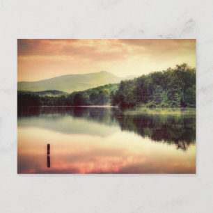 Blue Ridge Mountain Parkway op Sunset Briefkaart