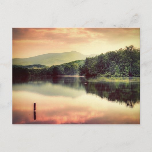 Blue Ridge Mountain Parkway op Sunset Briefkaart (Voorkant)