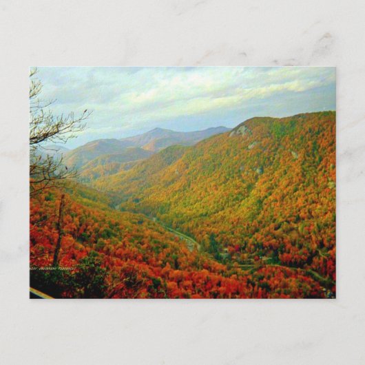 Blue Ridge Mountain Range van North Carolina Briefkaart (Voorkant)