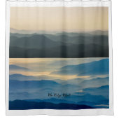 Blue Ridge Mountain Sunrise Sunset Shower Curtain Douchegordijn (Voorkant)