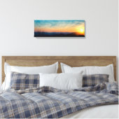 Blue Ridge Mountain Sunset Canvas Afdruk (Insitu (Slaapkamer))