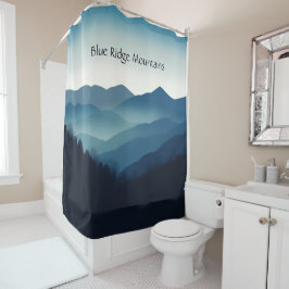 Blue Ridge Mountains, aanpasbaar Douchegordijn