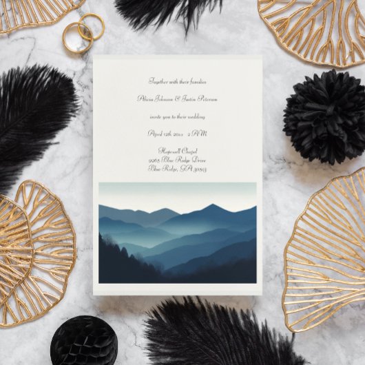 Blue Ridge Mountains, aanpasbaar Kaart