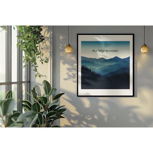 Blue Ridge Mountains, aanpasbaar Perfect Poster