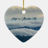 Blue Ridge Mountains Air op Mountain Air Keramisch Ornament (Achterkant)