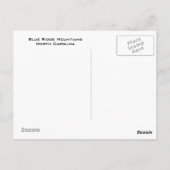 Blue Ridge Mountains Briefkaart (Achterkant)