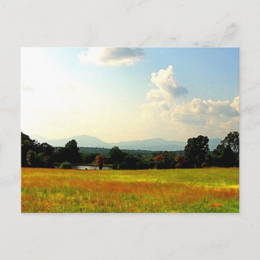 Blue Ridge Mountains Briefkaart (Voorkant)