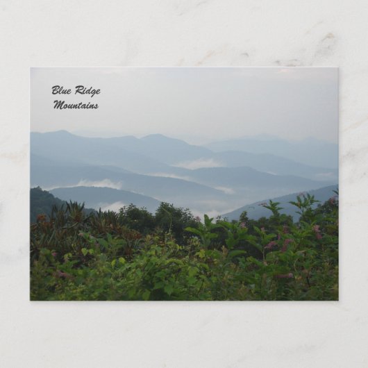 Blue Ridge Mountains Briefkaart (Voorkant)