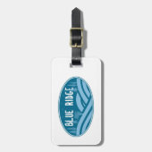 Blue Ridge Mountains buiten Bagagelabel (Voorkant verticaal)