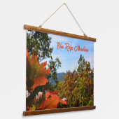 Blue Ridge Mountains Colorful Autumn Photographic Hangend Wandkleed (Gebogen)