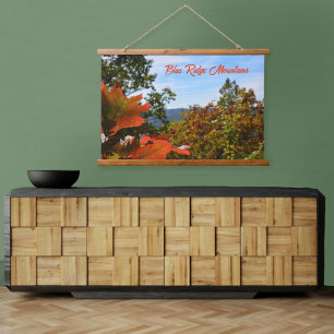 Blue Ridge Mountains Colorful Autumn Photographic Hangend Wandkleed
