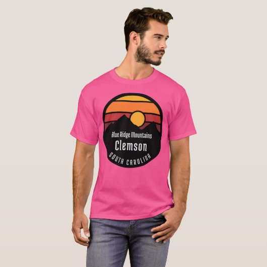 Blue Ridge Mountains, een stad in Clemson South Ca T-shirt (Voorkant volledig)