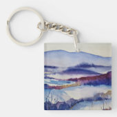 Blue Ridge Mountains & Family Photo Template Sleutelhanger (Voorkant)