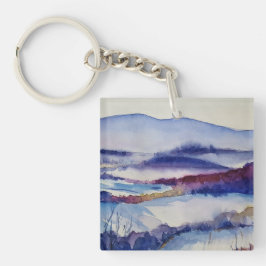 Blue Ridge Mountains & Family Photo Template Sleutelhanger