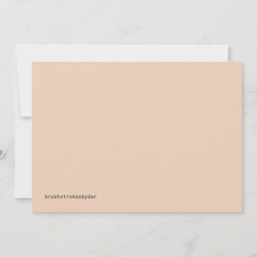 Blue Ridge Mountains Flat-kaart Aankondiging (Achterkant)