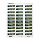 Blue Ridge Mountains Fotografisch Retouradres Etiket (Full Sheet)