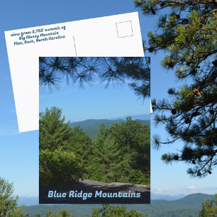 Blue Ridge Mountains Grote Glassy Mountain NC Briefkaart