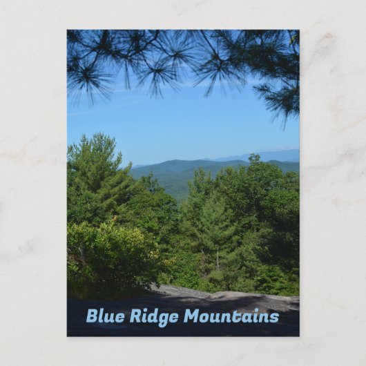 Blue Ridge Mountains Grote Glassy Mountain NC Briefkaart (Voorkant)