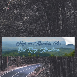 Blue Ridge Mountains High op Mountain Air Bumpersticker
